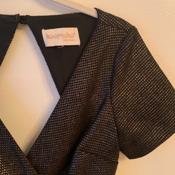 Keepsake | Gold Cap Sleeve Open Back Dress - Picture 3 of 6